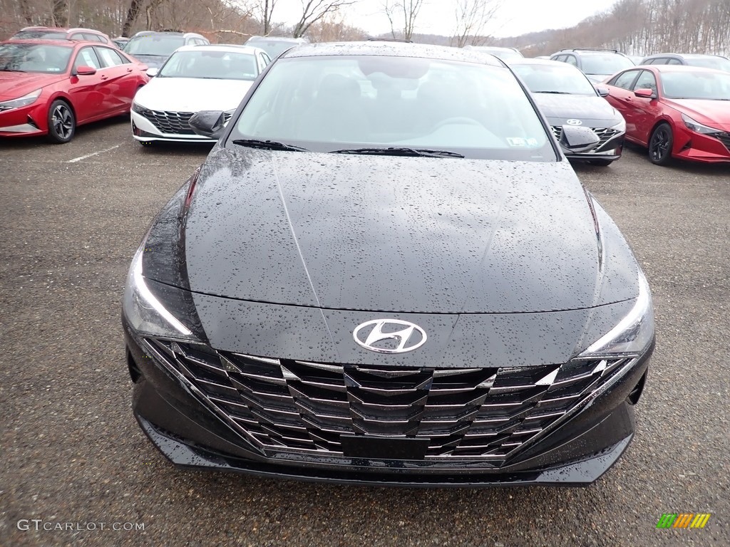 2021 Elantra SEL - Phantom Black / Medium Gray photo #4