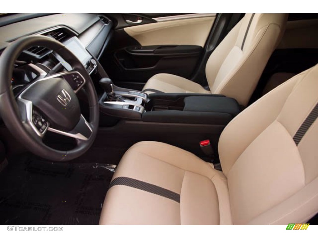 2017 Civic EX-T Sedan - Burgundy Night Pearl / Ivory photo #3
