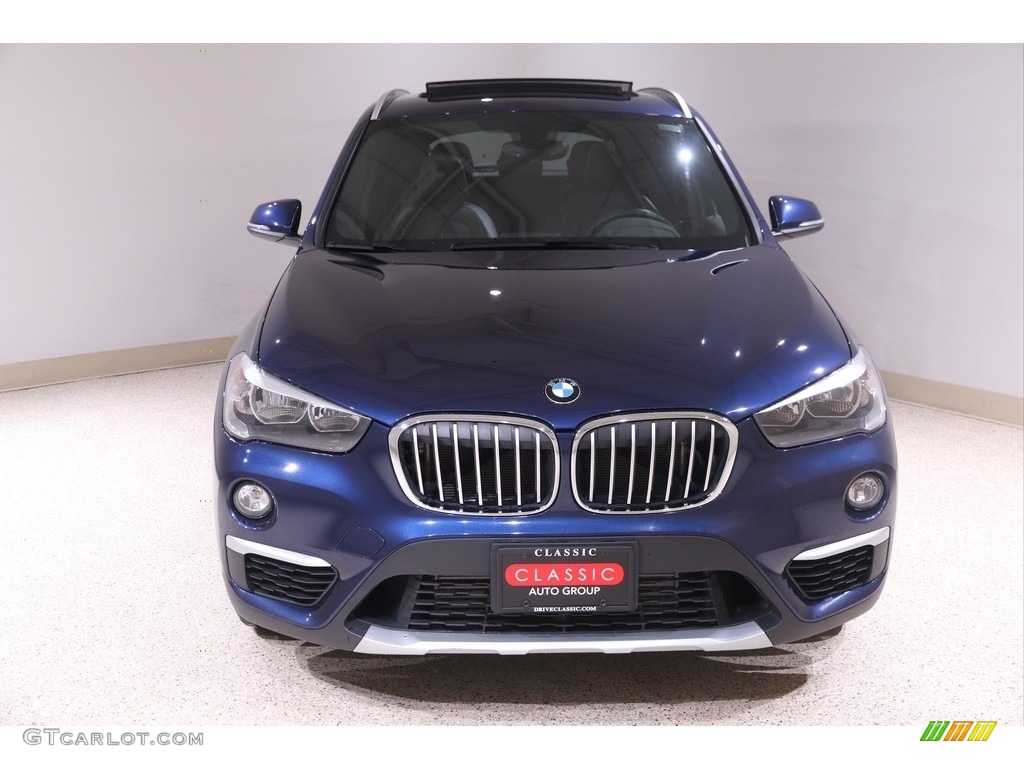 2018 X1 xDrive28i - Mediterranean Blue Metallic / Black photo #2