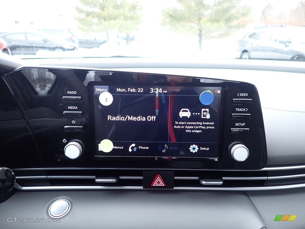 2021 Elantra SEL - Phantom Black / Medium Gray photo #14