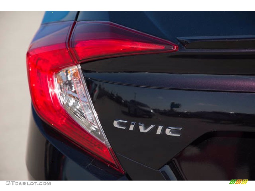 2017 Civic EX-T Sedan - Burgundy Night Pearl / Ivory photo #10