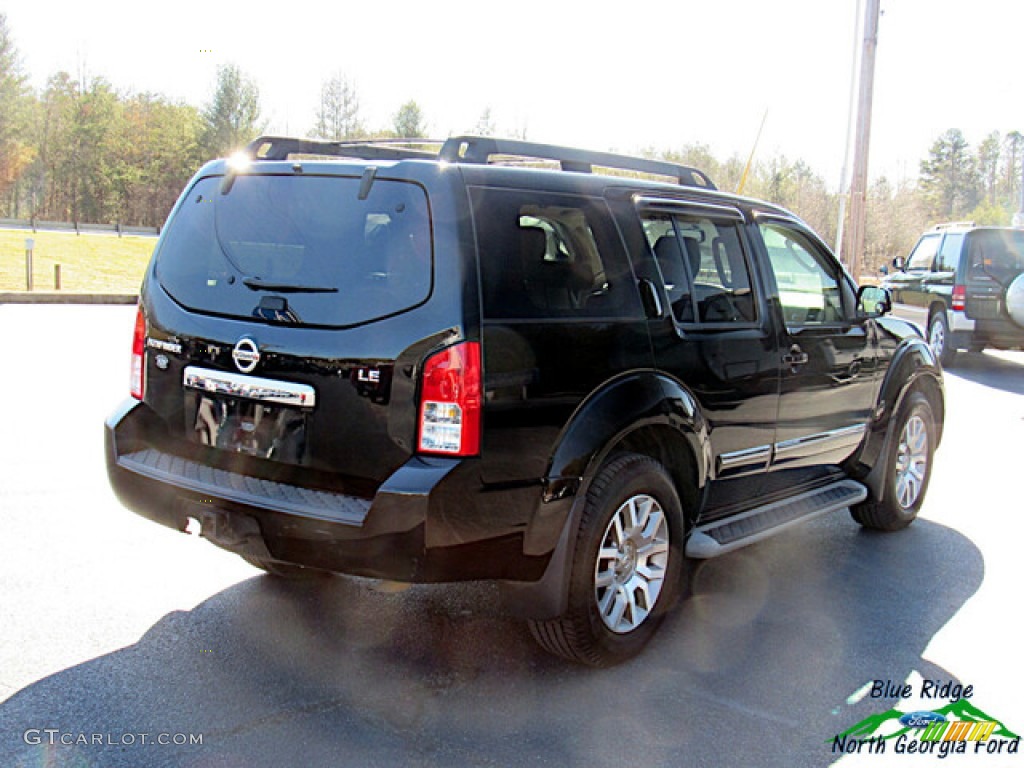 2010 Pathfinder LE - Super Black / Cafe Latte photo #5
