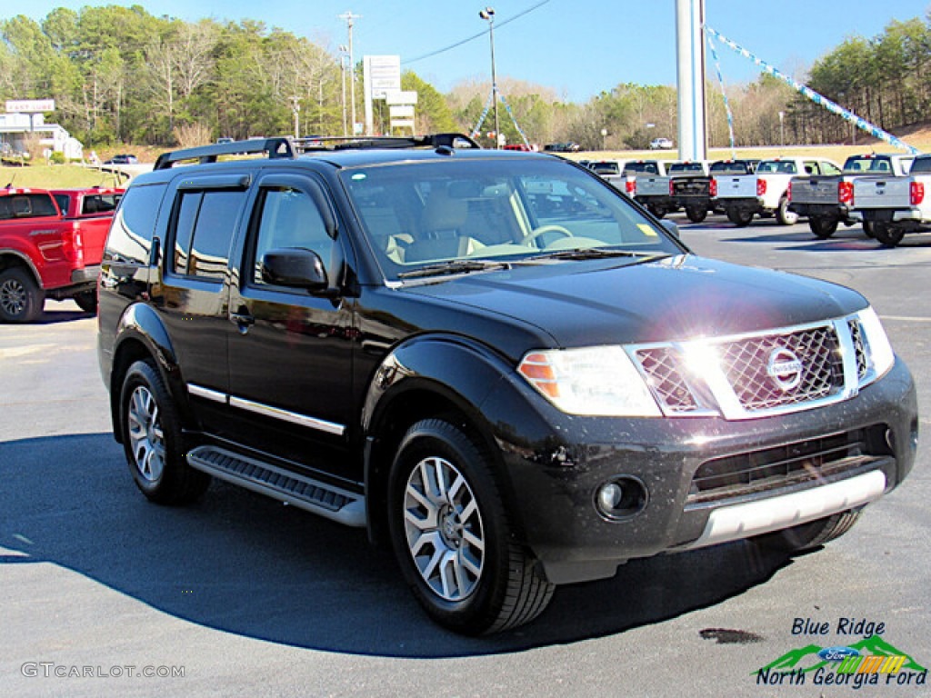 2010 Pathfinder LE - Super Black / Cafe Latte photo #7