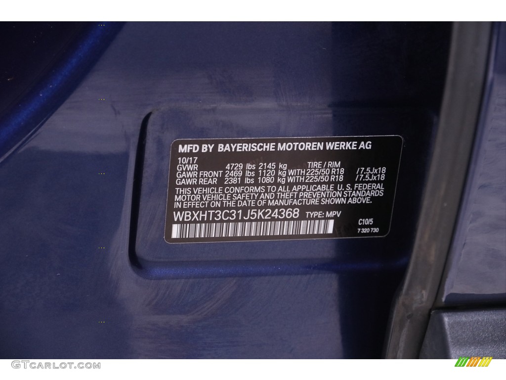2018 X1 xDrive28i - Mediterranean Blue Metallic / Black photo #26