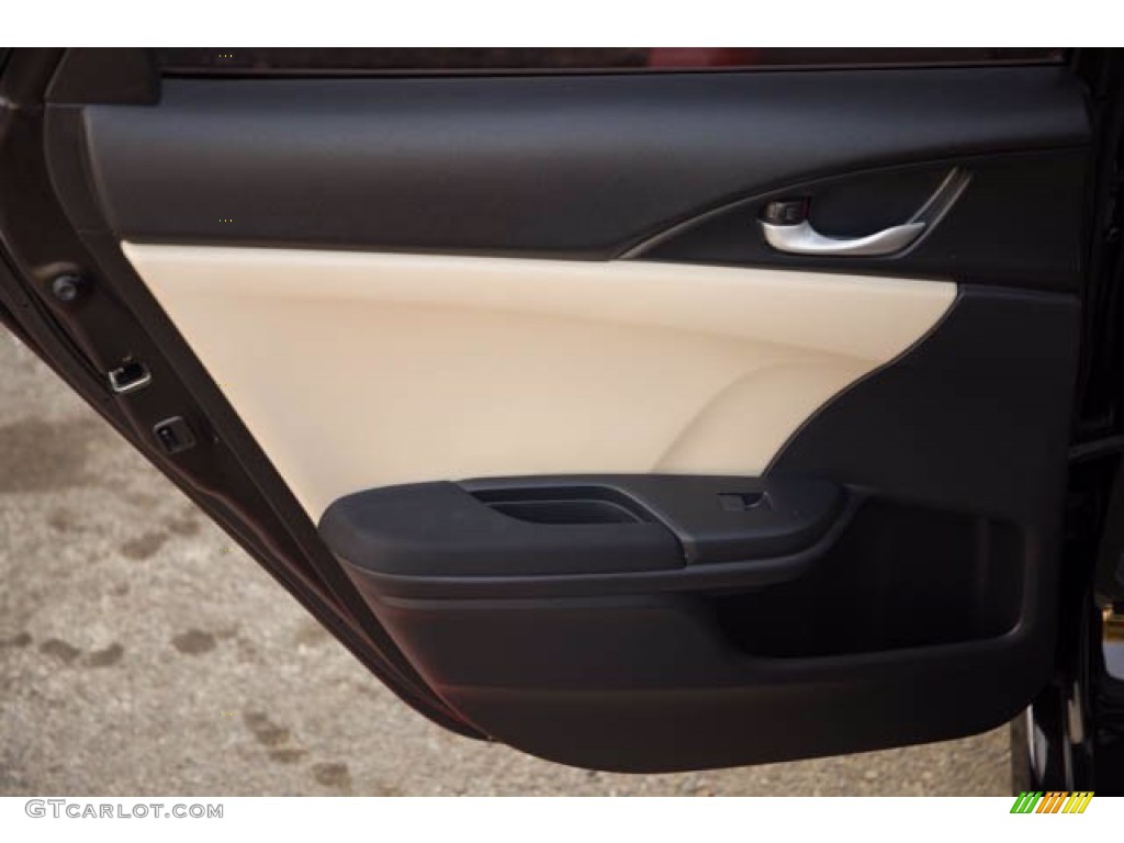 2017 Honda Civic EX-T Sedan Ivory Door Panel Photo #141165092