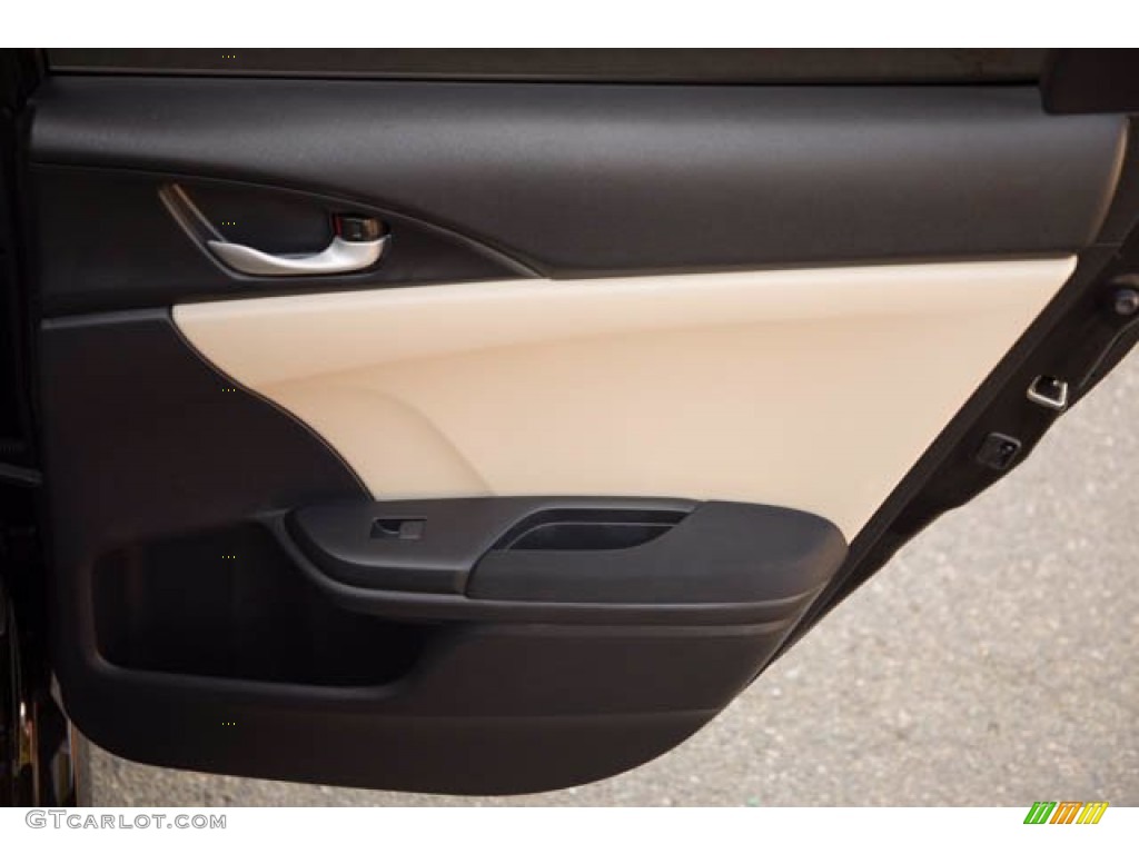 2017 Honda Civic EX-T Sedan Ivory Door Panel Photo #141165109