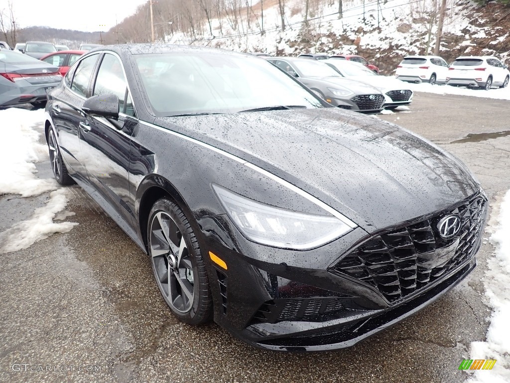 2021 Sonata SEL Plus - Phantom Black / Black photo #5