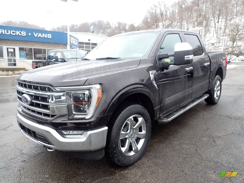 2021 F150 Lariat SuperCrew 4x4 - Kodiak Brown / Black photo #5