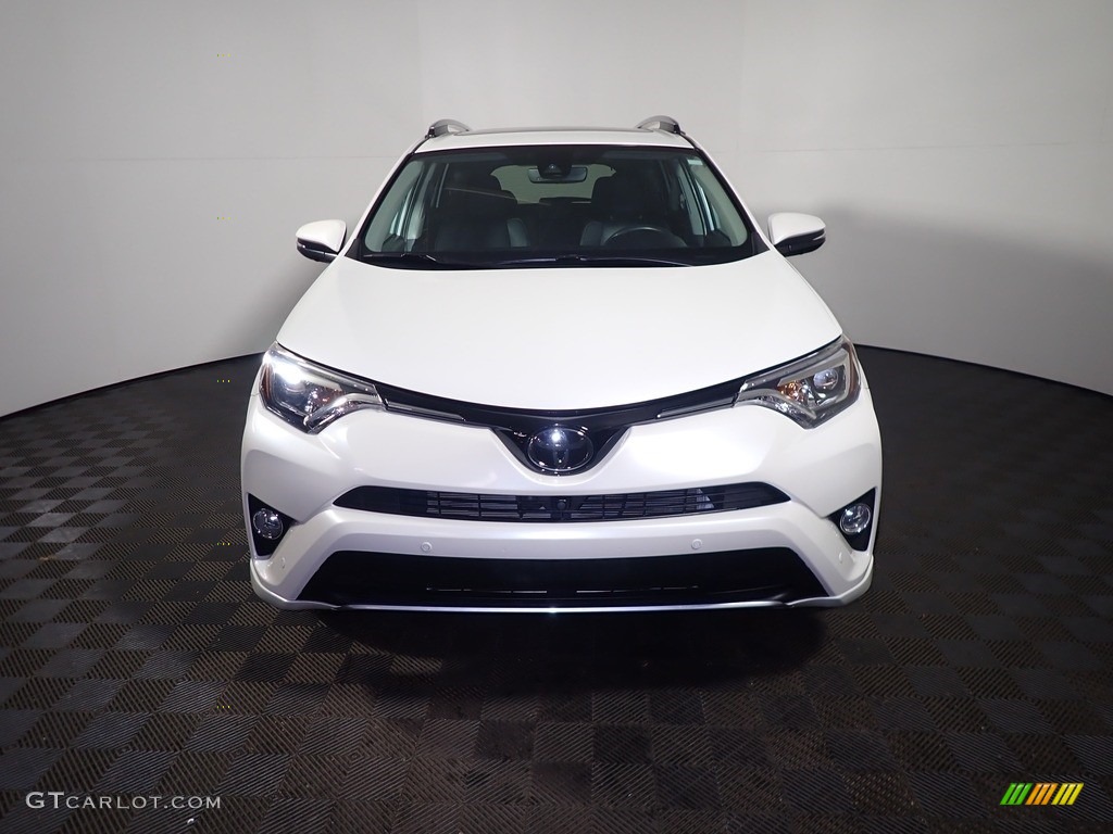2017 RAV4 Platinum - Blizzard Pearl White / Black photo #8
