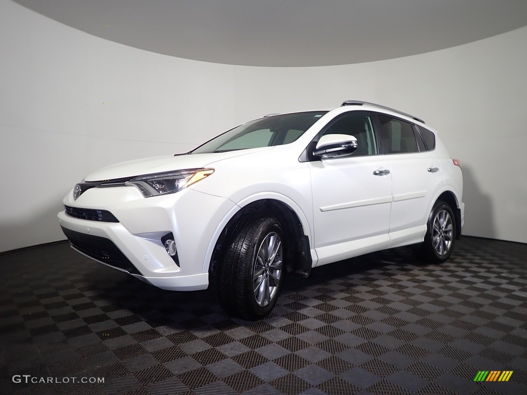 2017 RAV4 Platinum - Blizzard Pearl White / Black photo #11