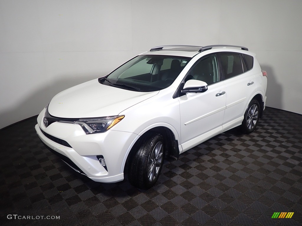 2017 RAV4 Platinum - Blizzard Pearl White / Black photo #12