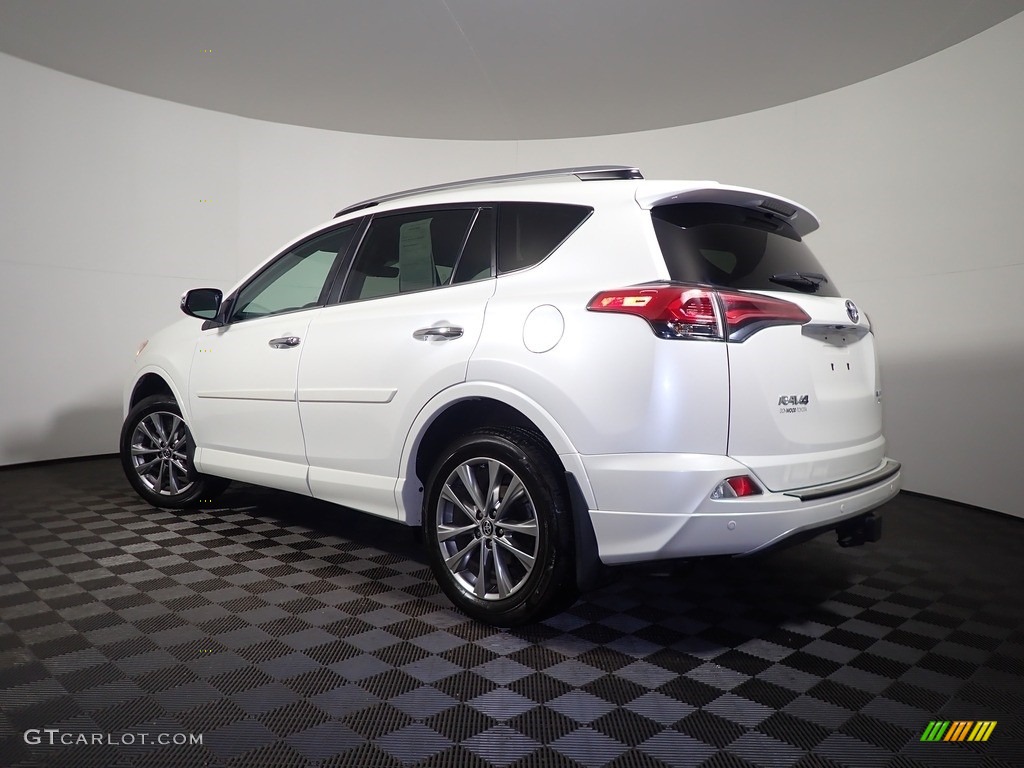 2017 RAV4 Platinum - Blizzard Pearl White / Black photo #14