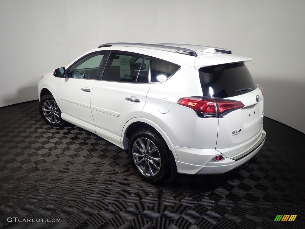 2017 RAV4 Platinum - Blizzard Pearl White / Black photo #15