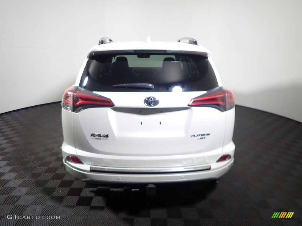 2017 RAV4 Platinum - Blizzard Pearl White / Black photo #16