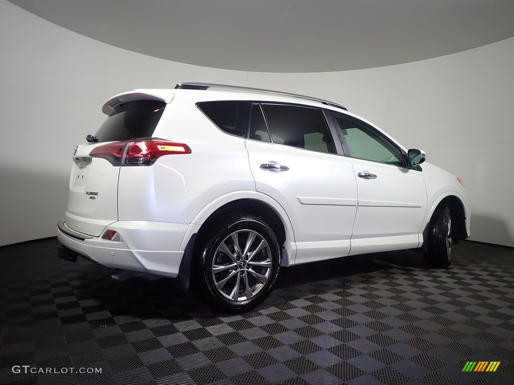2017 RAV4 Platinum - Blizzard Pearl White / Black photo #20