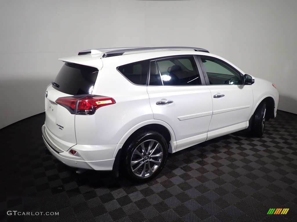 2017 RAV4 Platinum - Blizzard Pearl White / Black photo #21