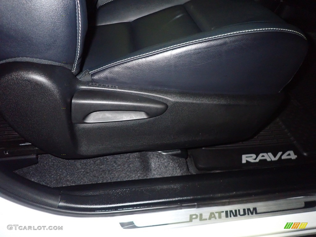 2017 RAV4 Platinum - Blizzard Pearl White / Black photo #44