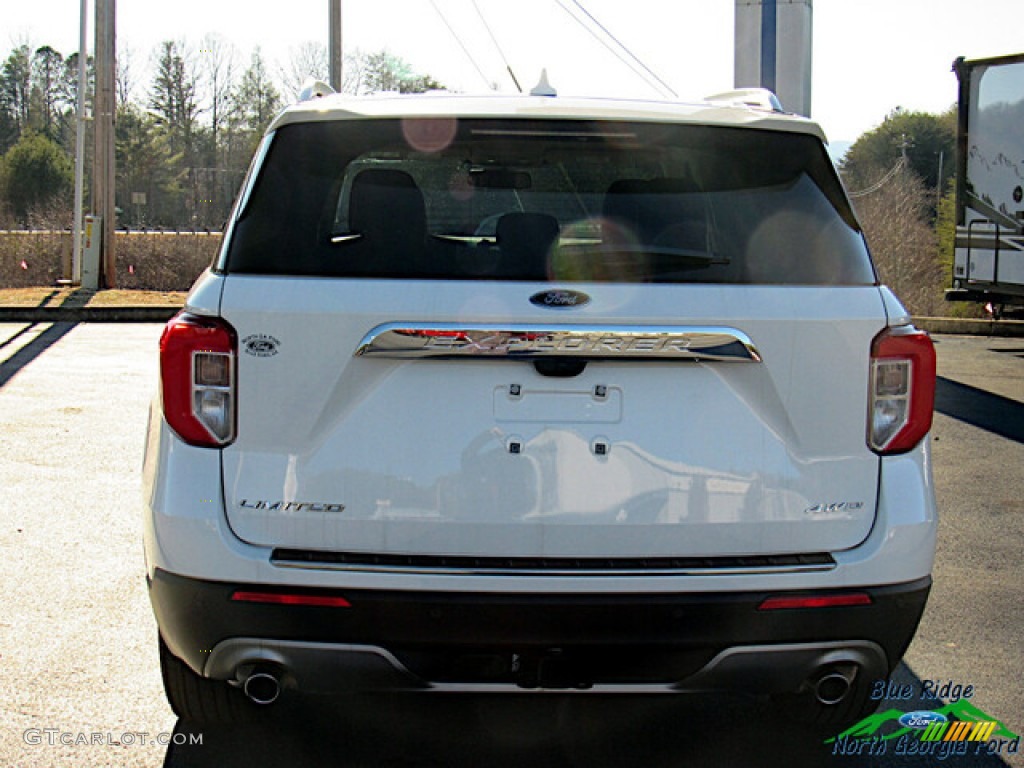 2021 Explorer Limited 4WD - Star White Metallic Tri-Coat / Sandstone photo #4