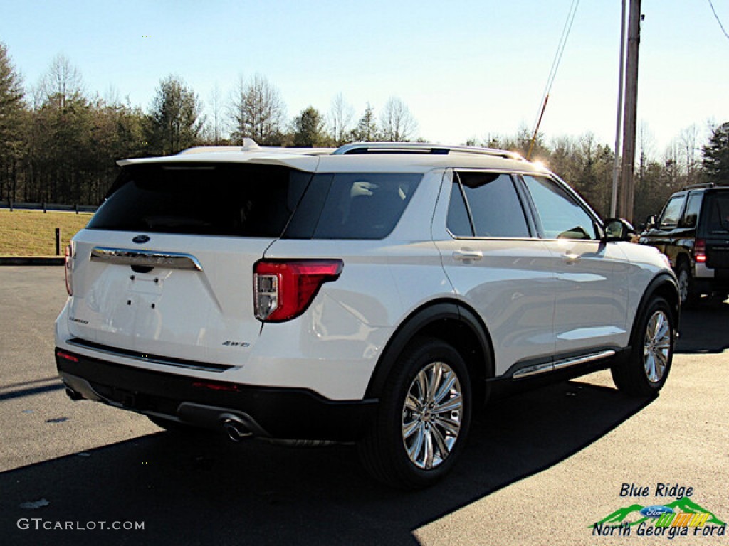 2021 Explorer Limited 4WD - Star White Metallic Tri-Coat / Sandstone photo #5