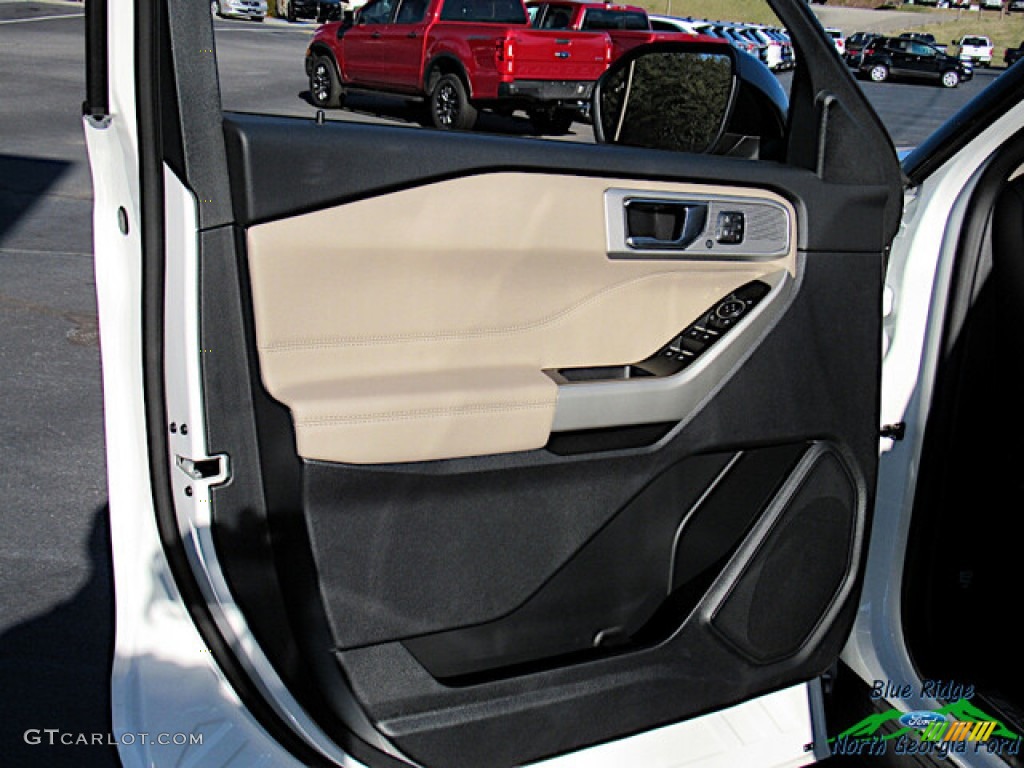 2021 Explorer Limited 4WD - Star White Metallic Tri-Coat / Sandstone photo #10