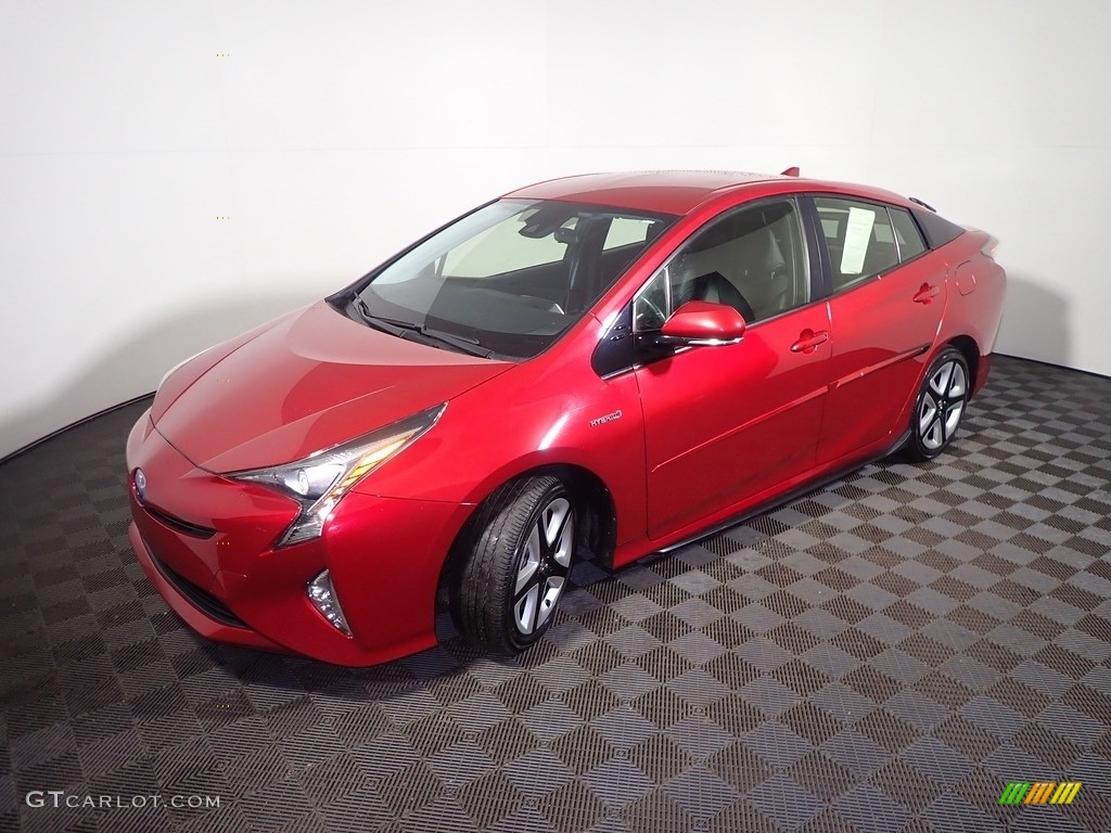 2017 Prius Three - Hypersonic Red / Black photo #10