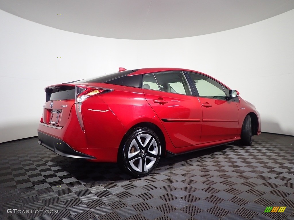 2017 Prius Three - Hypersonic Red / Black photo #17