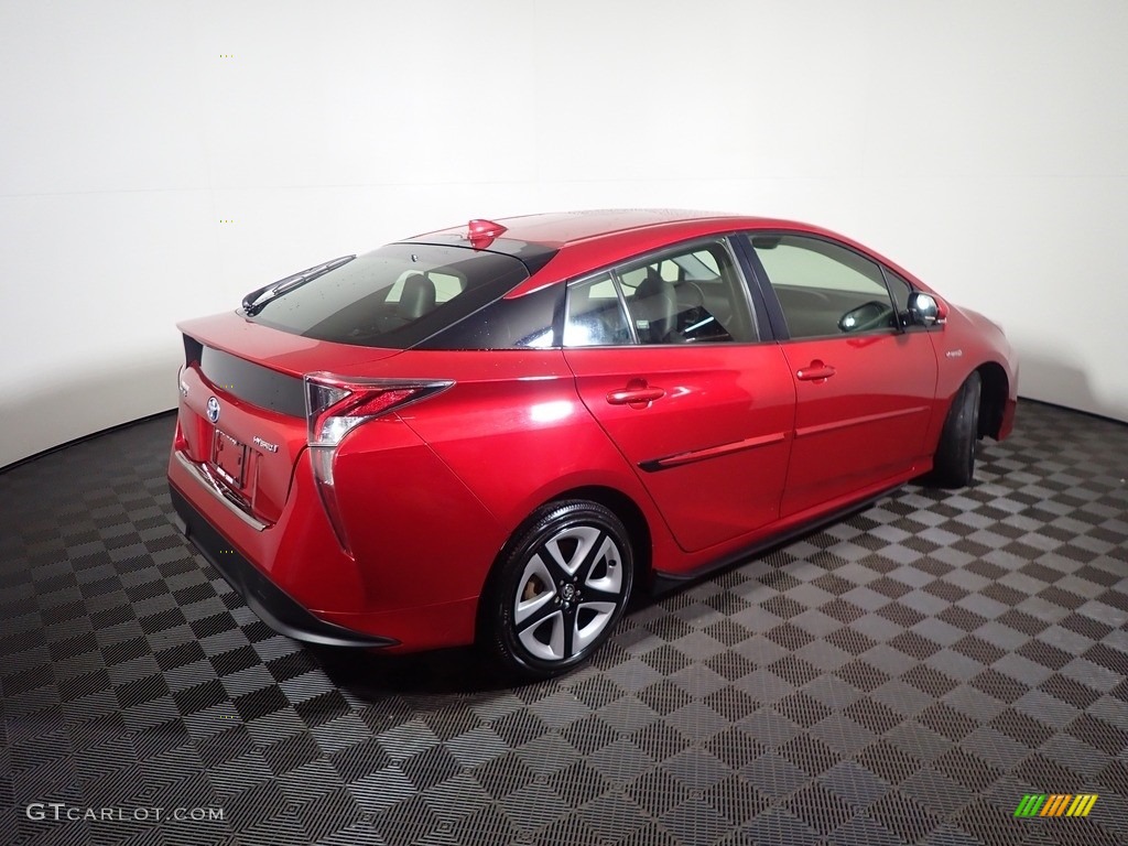 2017 Prius Three - Hypersonic Red / Black photo #18