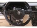 Cornsilk Beige 2015 Volkswagen Passat SE Sedan Steering Wheel