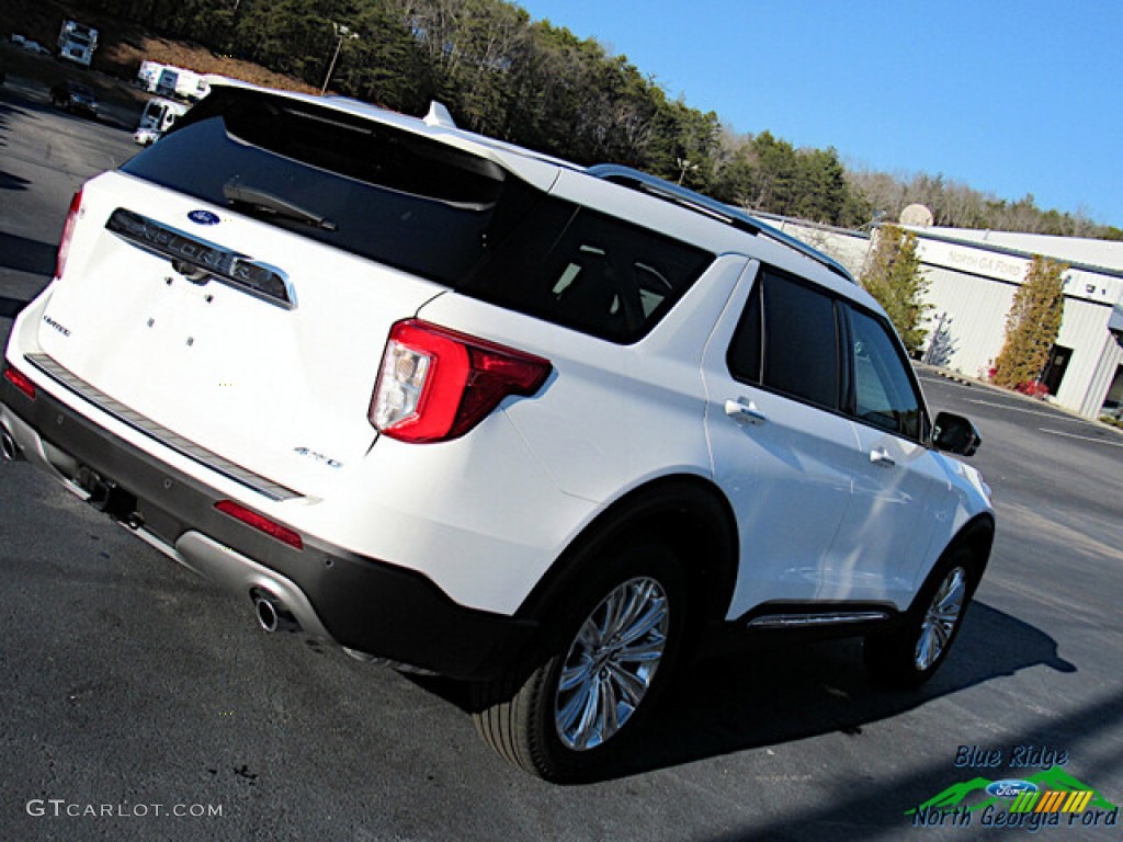 2021 Explorer Limited 4WD - Star White Metallic Tri-Coat / Sandstone photo #29