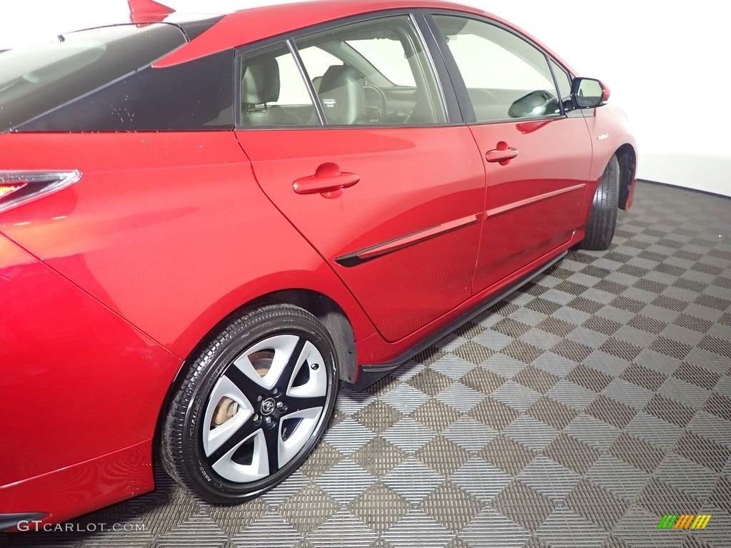 2017 Prius Three - Hypersonic Red / Black photo #20
