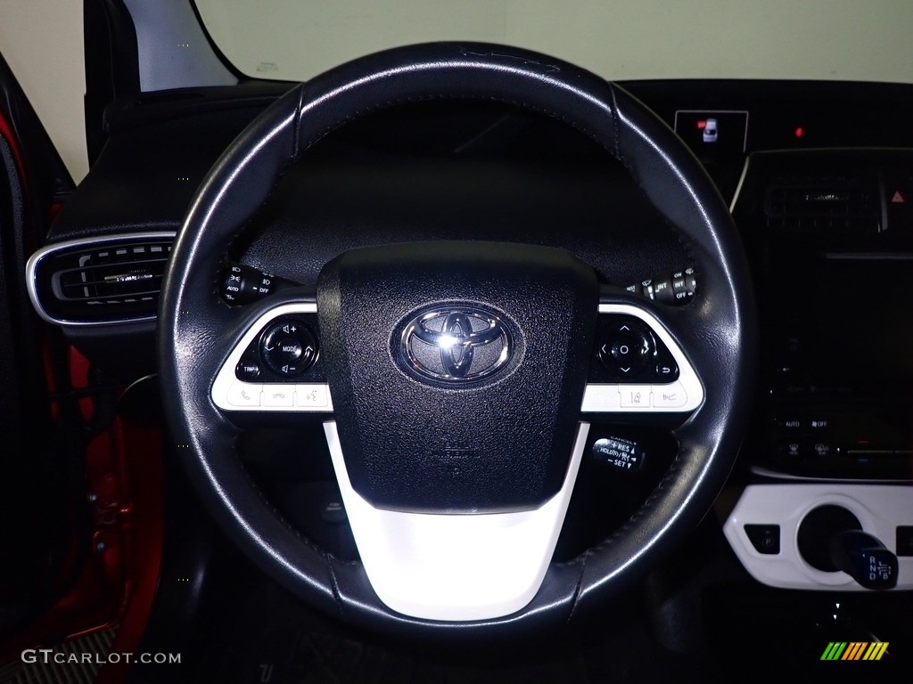2017 Prius Three - Hypersonic Red / Black photo #28