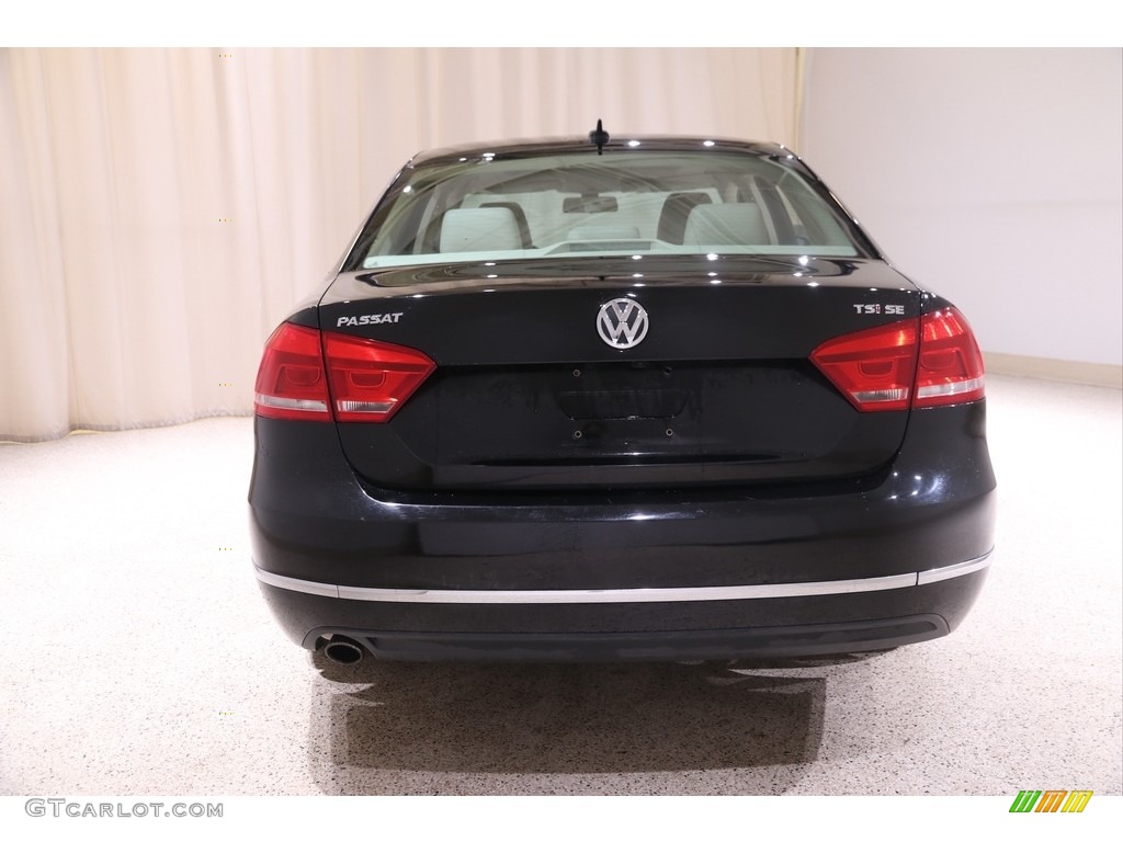 2015 Passat SE Sedan - Black / Cornsilk Beige photo #17