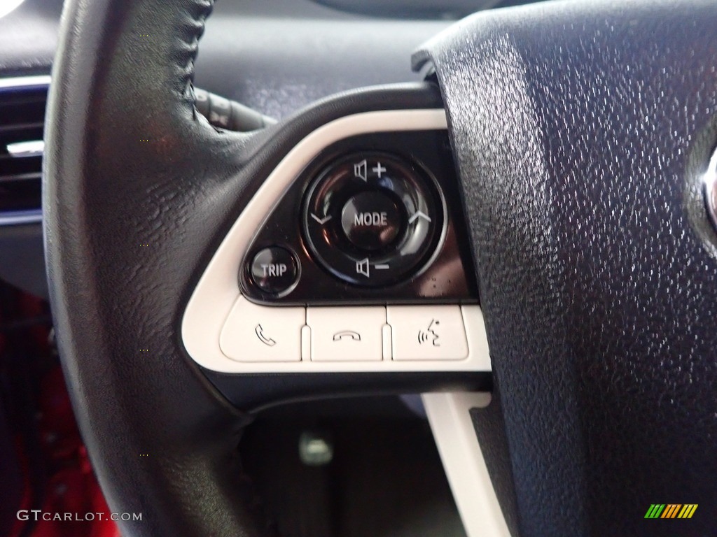 2017 Prius Three - Hypersonic Red / Black photo #30