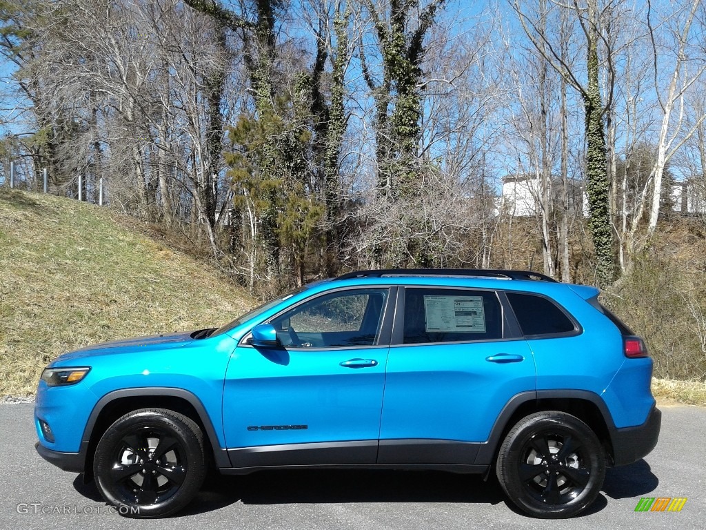 Hydro Blue Pearl 2021 Jeep Cherokee Altitude 4x4 Exterior Photo #141171972