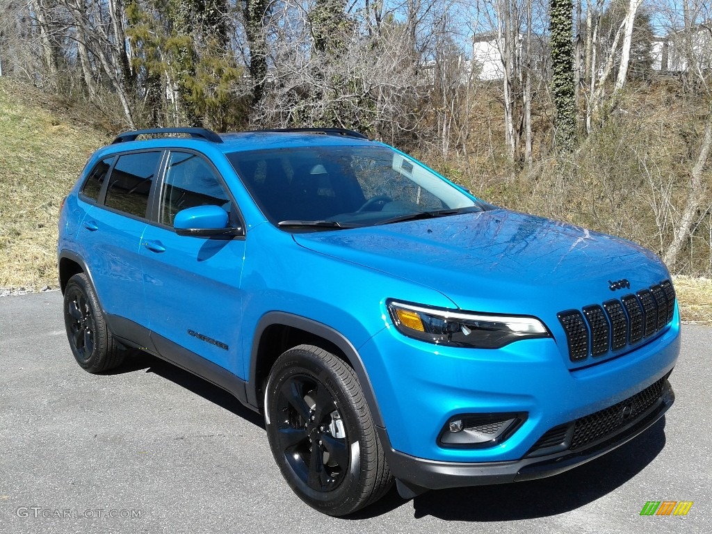 Hydro Blue Pearl 2021 Jeep Cherokee Altitude 4x4 Exterior Photo #141172046