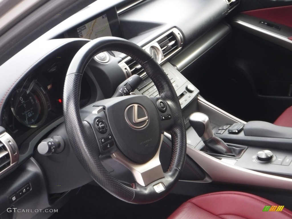 2016 Lexus IS 300 AWD Rioja Red Steering Wheel Photo #141173874