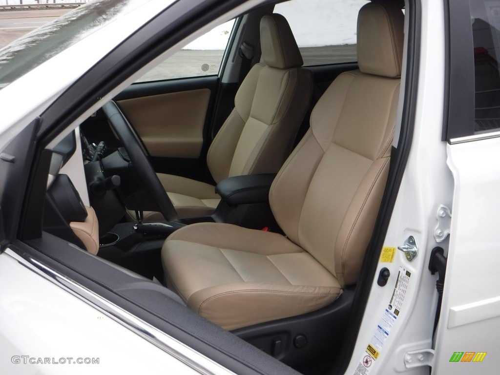 2015 RAV4 Limited AWD - Blizzard Pearl / Latte photo #20