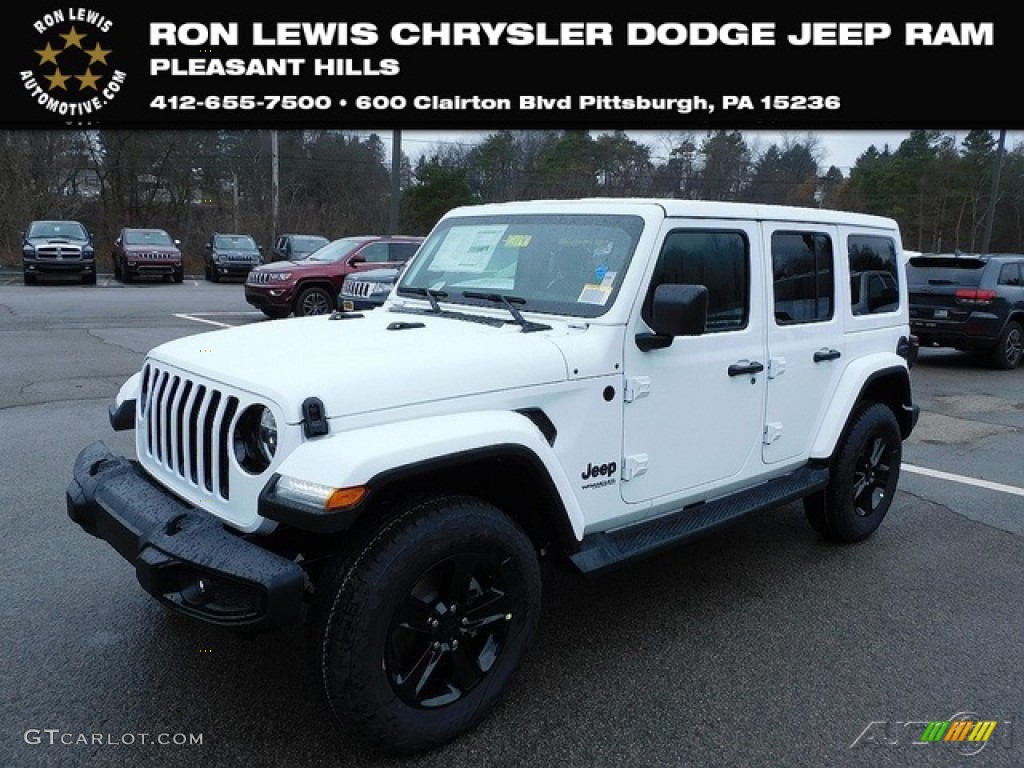 2021 Wrangler Unlimited Sahara 4x4 - Bright White / Black photo #1