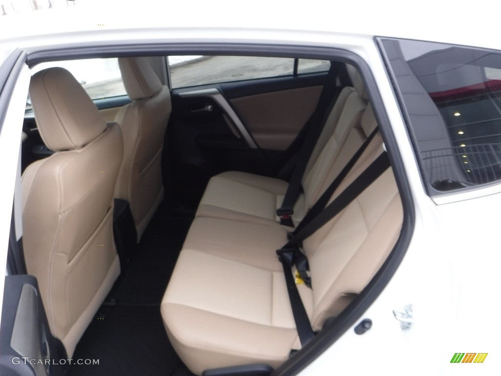 2015 RAV4 Limited AWD - Blizzard Pearl / Latte photo #28