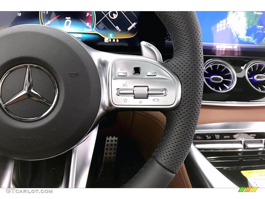 2020 Mercedes-Benz AMG GT 53 Saddle Brown Steering Wheel Photo #141174917