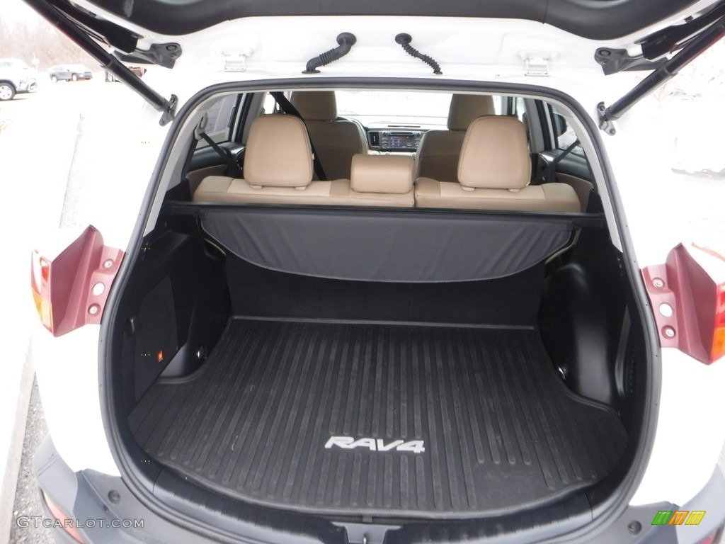 2015 RAV4 Limited AWD - Blizzard Pearl / Latte photo #29