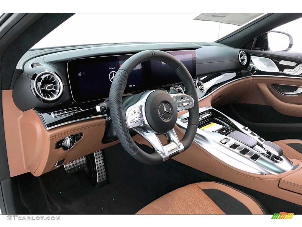 2020 Mercedes-Benz AMG GT 53 Saddle Brown Dashboard Photo #141174995