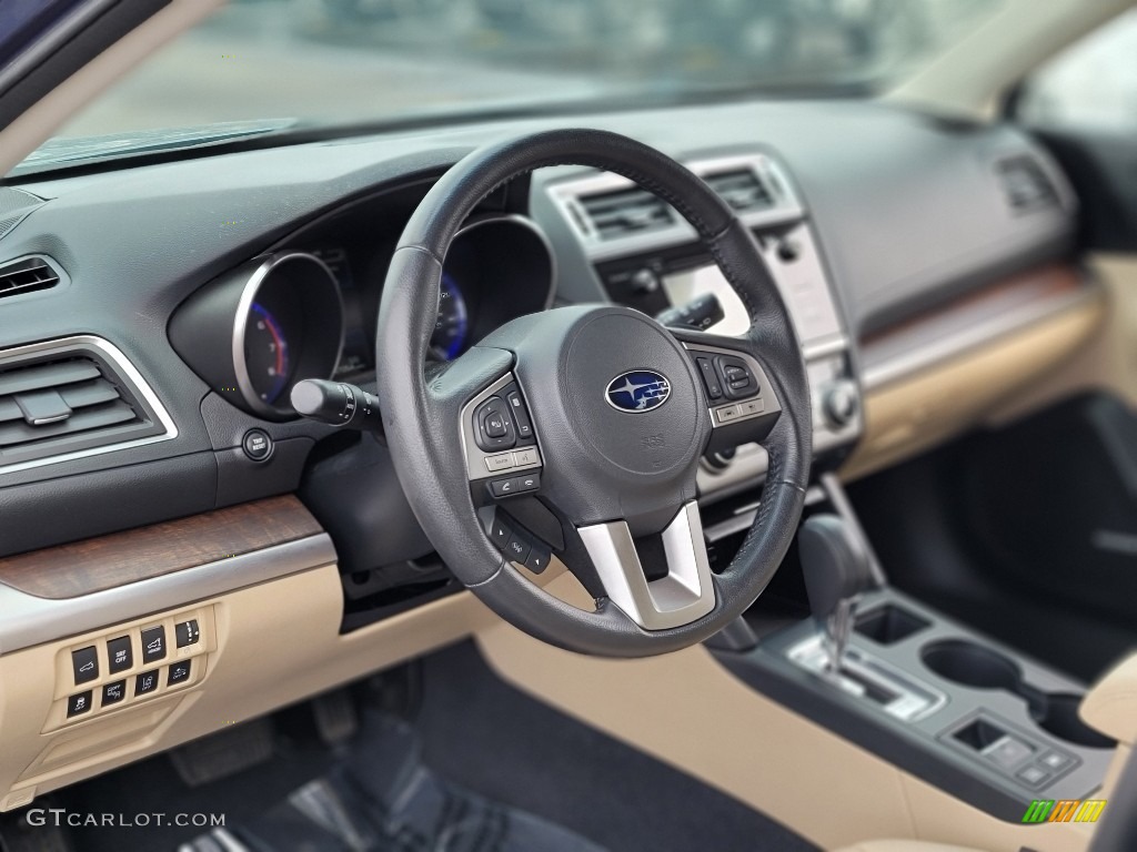 2017 Outback 2.5i Limited - Twilight Blue Metallic / Warm Ivory photo #34