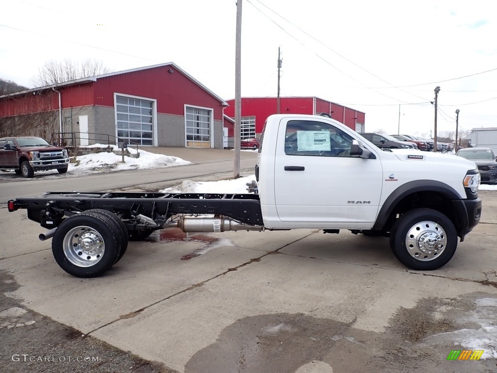 Bright White 2021 Ram 5500 Tradesman Regular Cab 4x4 Chassis Exterior Photo #141177908