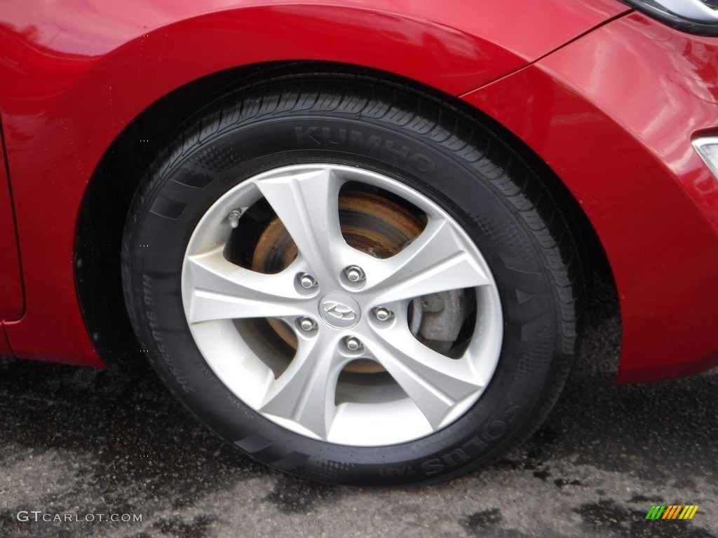 2016 Elantra Value Edition - Red / Beige photo #4