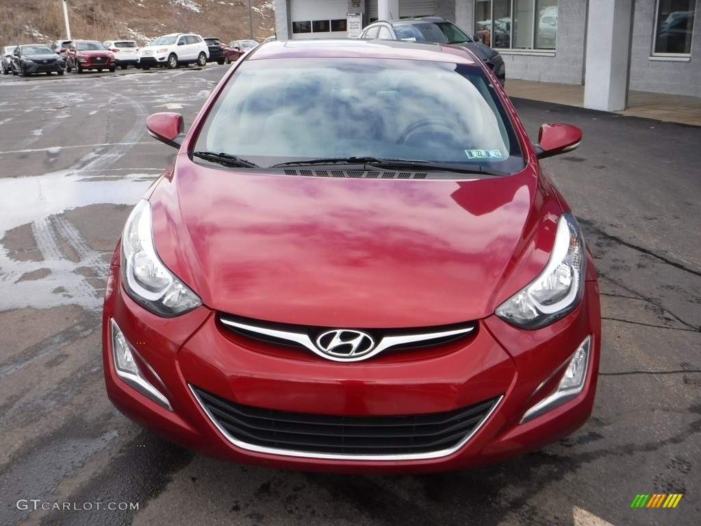 2016 Elantra Value Edition - Red / Beige photo #5