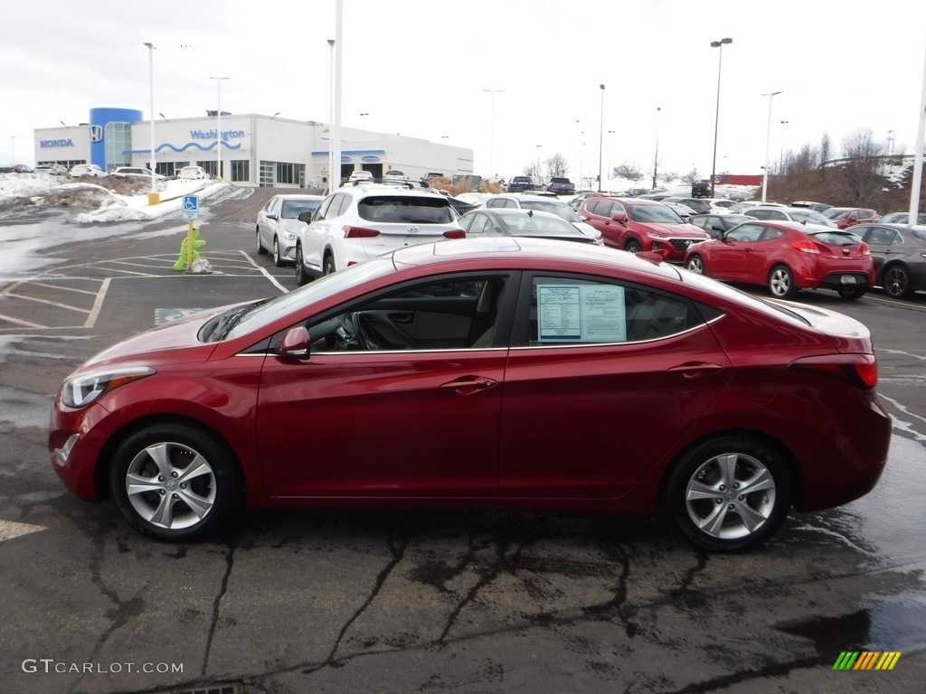 2016 Elantra Value Edition - Red / Beige photo #7
