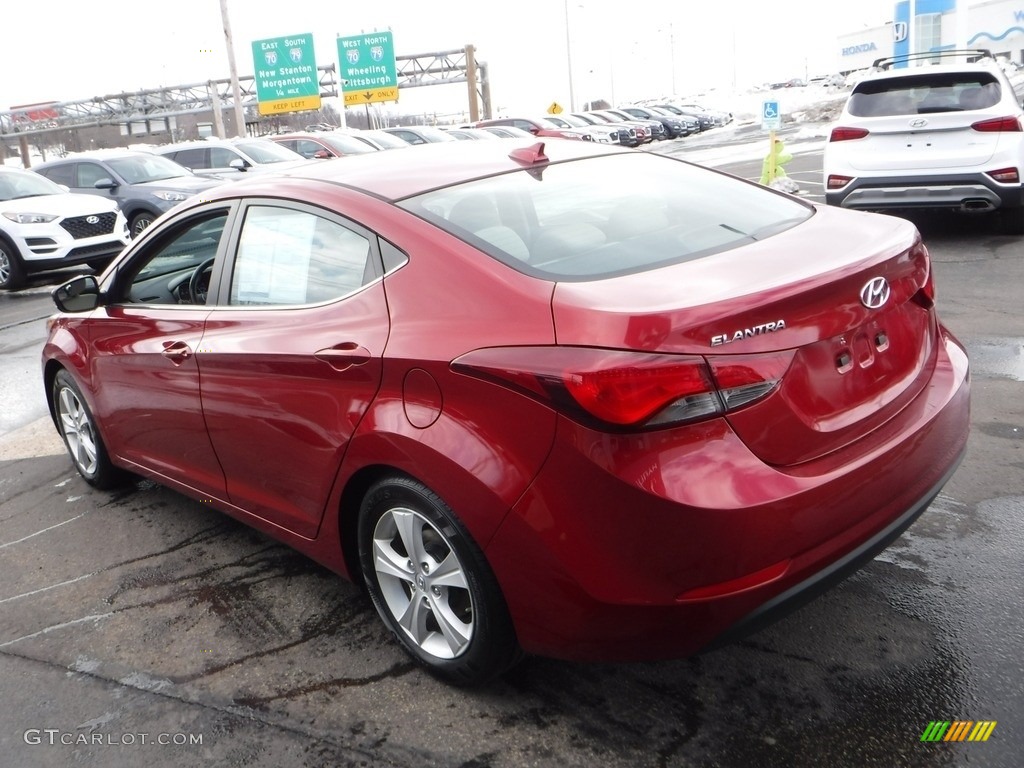 2016 Elantra Value Edition - Red / Beige photo #8