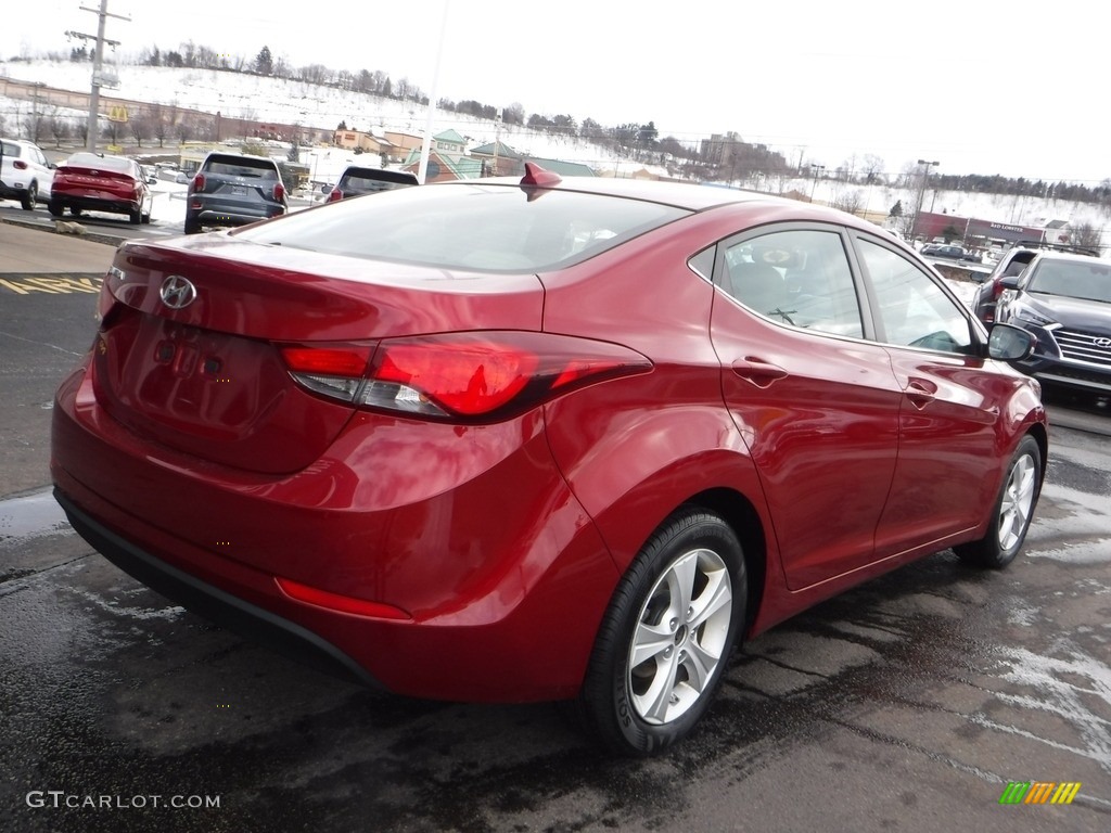 2016 Elantra Value Edition - Red / Beige photo #10