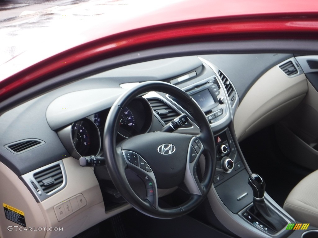 2016 Elantra Value Edition - Red / Beige photo #12
